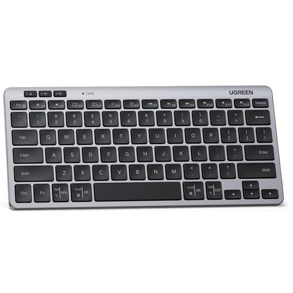 Keyboard UGREEN K551 (75049) Multi-mode, Wireless, Bluetooth, USB, Silver/Black