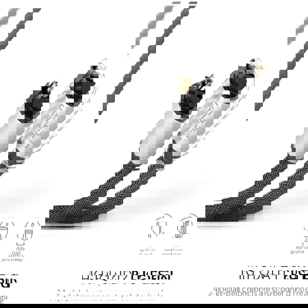 Toslink Optical Audio Cable UGREEN AV108 (10542), 1.5m, Black/Silver
