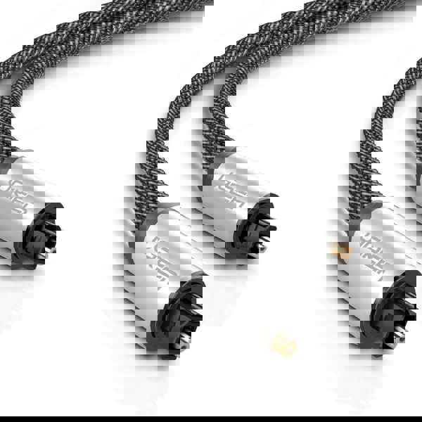 Toslink Optical Audio Cable UGREEN AV108 (10540), 2m, Black/Silver