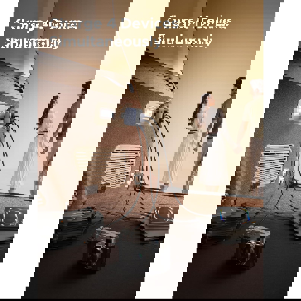 Car Charger With Retractable Type-C Cable UGREEN EC604 (55910B) Nexode, 145W, Grey