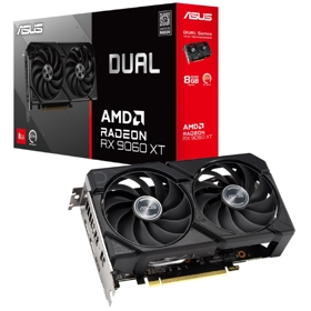 ვიდეო დაფა Asus 90YV0MI1-M0NA00 Dual, Radeon RX9060XT, 8GB, 128bit, HDMI, DP, Black