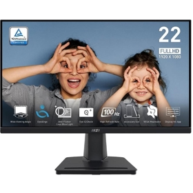 Monitor MSI 9S6-3PE0CM-001 PRO MP225V, 21.45", FHD, VA, HDMI, VGA, Black