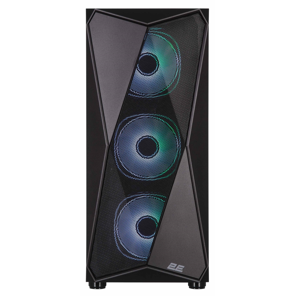 ქეისი 2E 2E-G3313B Aruba, Computer Case, ARGB, MidT, ATX, Mini ITX, Micro ATX, 1xUSB3.0, 2xUSB2.0, Black