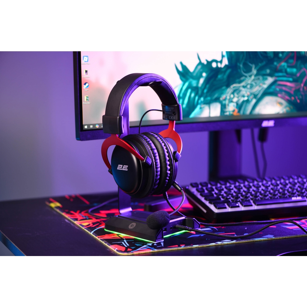 Gaming Headset 2E 2E-HG355BK-7.1 HG355, Wired, USB, 3.5mm, Black