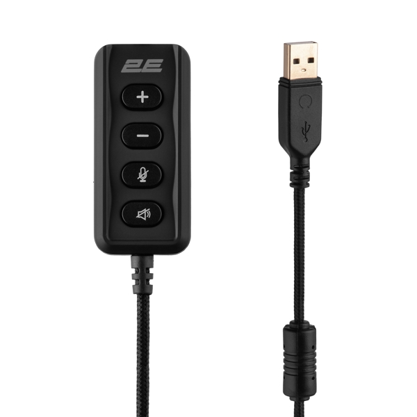 Gaming Headset 2E 2E-HG355BK-7.1 HG355, Wired, USB, 3.5mm, Black