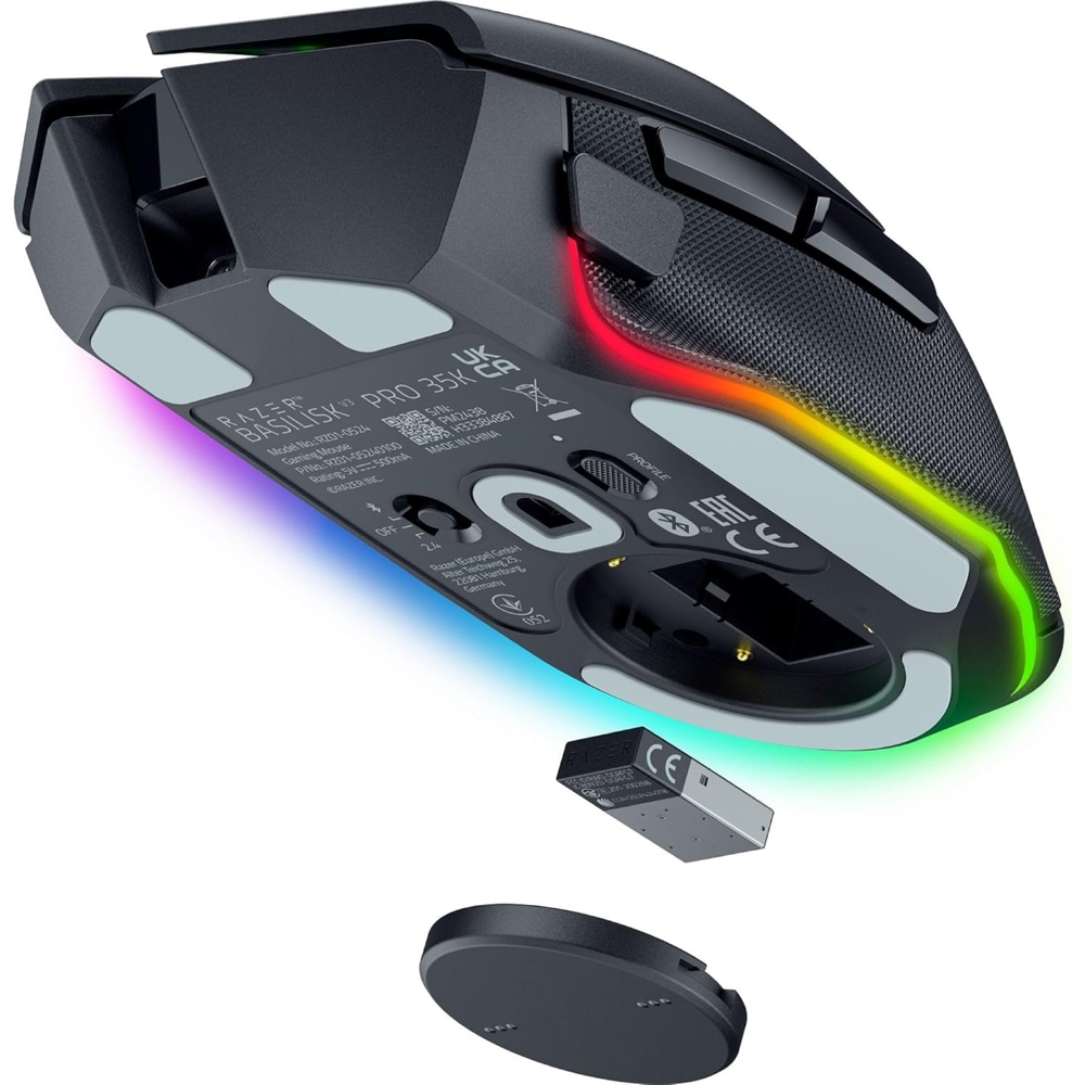 მაუსი Razer RZ01-05240100-R3G1 Basilisk V3 Pro 35K, Wireless, Bluetooth, USB, Gaming Mouse, Black