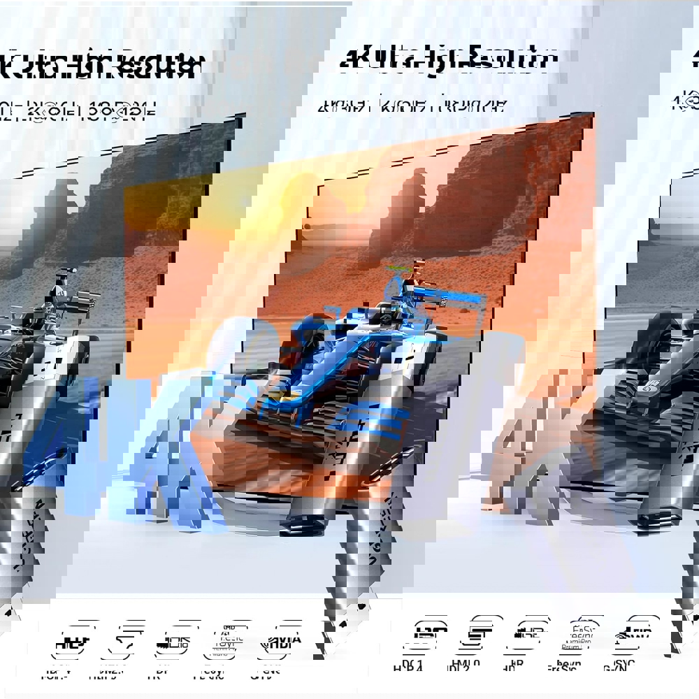 ადაპტერი UGREEN DP130 (55935), 2Pcs, 4K DisplayPort to HDMI Adapter, Grey