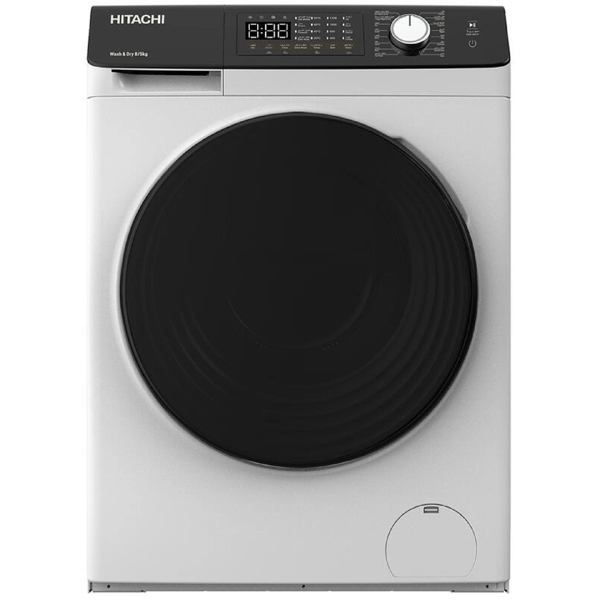 Washing Machine Hitachi BD-D802HVOW, 8.5/5Kg, 1200Rpm,  White