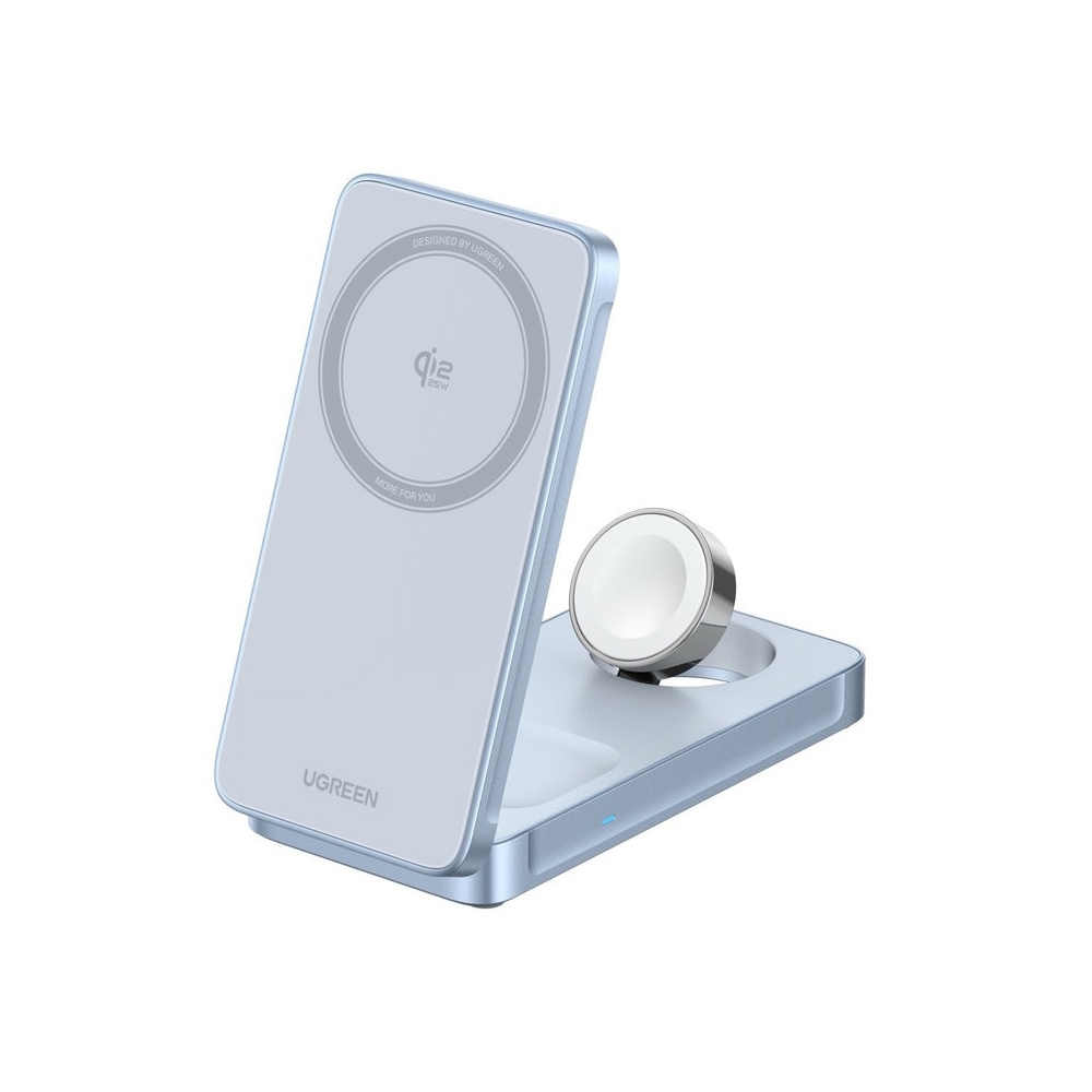 UGREEN W757 (65901), MagFlow 25W, 3-in-1 Magnetic Wireless Charger, Blue