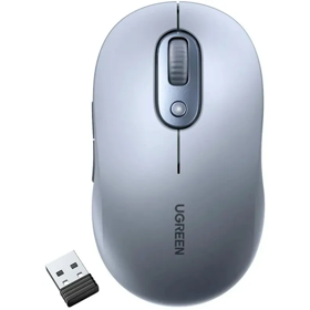მაუსი UGREEN M556 (75129), Wireless, USB, Bluetooth, Mouse, Grey