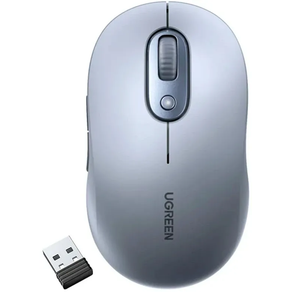 მაუსი UGREEN M556 (75129), Wireless, USB, Bluetooth, Mouse, Grey