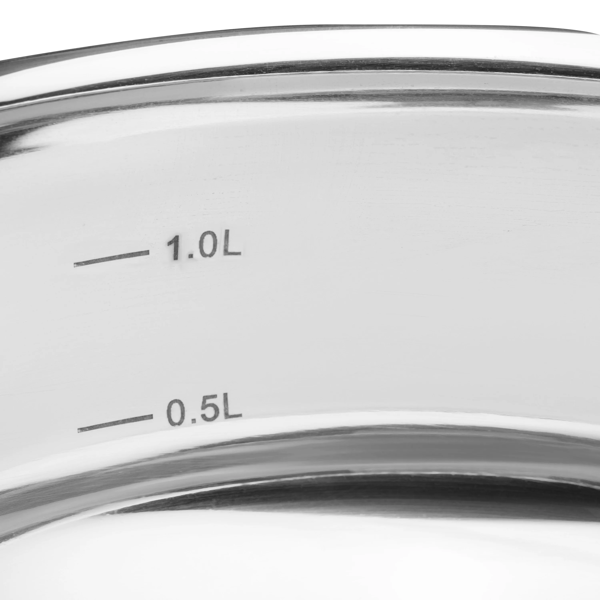 Saucepan with Glass Lid Ardesto AR4318GB Gemini Liguria, 1.8l, 16cm, Stainless Steel