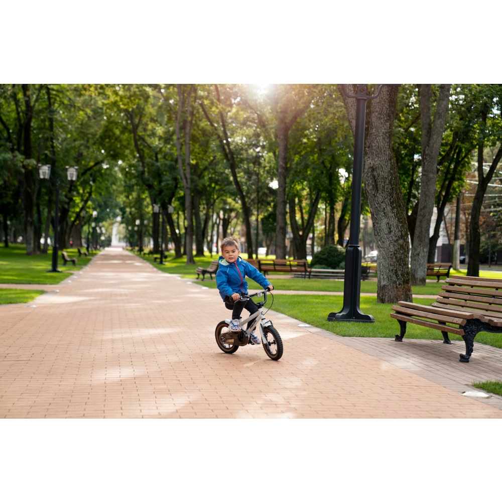 Children's Bicycle Miqilong ATW-BS12-SILVER, 12", Silver