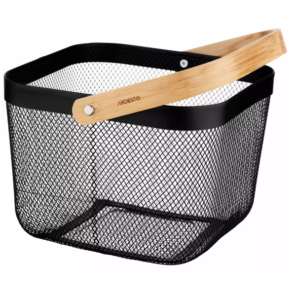 Basket With Handle Ardesto AR0901B Midori, Black