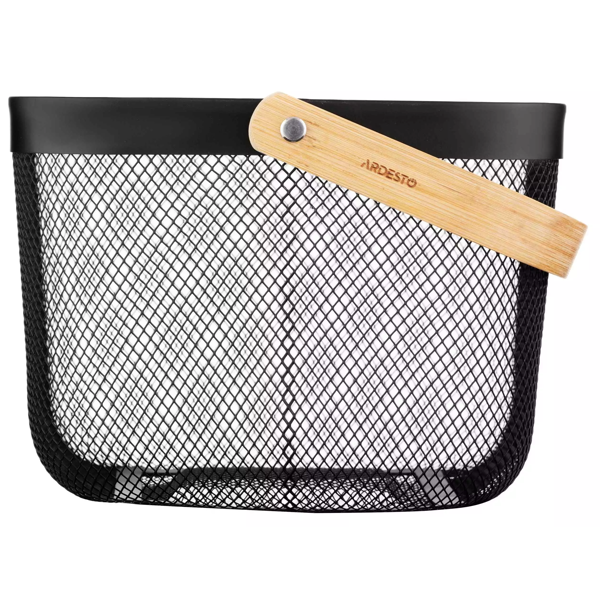 Basket With Handle Ardesto AR0901B Midori, Black