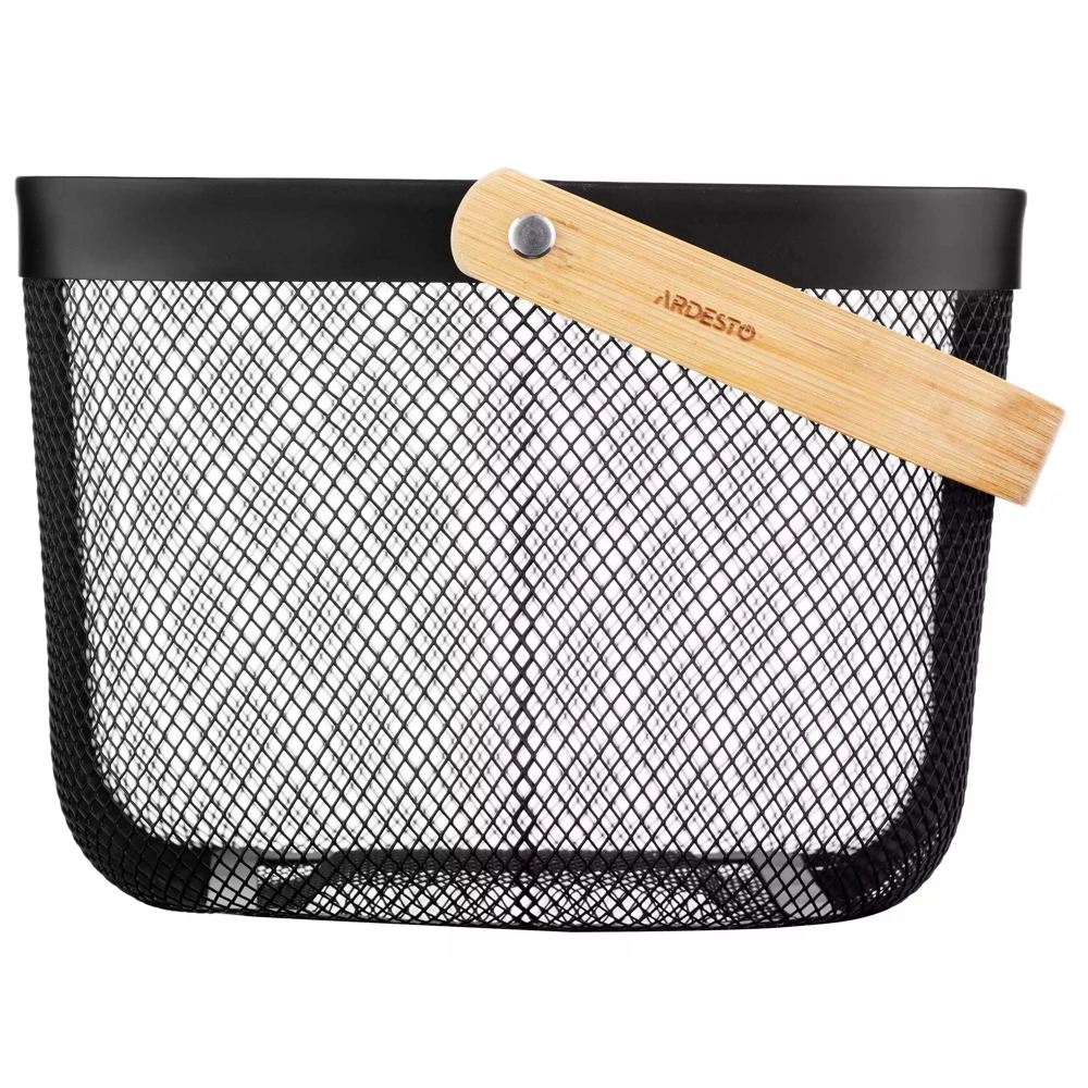 ხილის კალათა Ardesto AR0901B Midori, Basket With Handle, Black