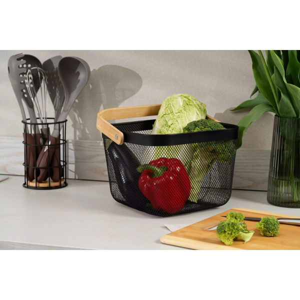 Basket With Handle Ardesto AR0901B Midori, Black