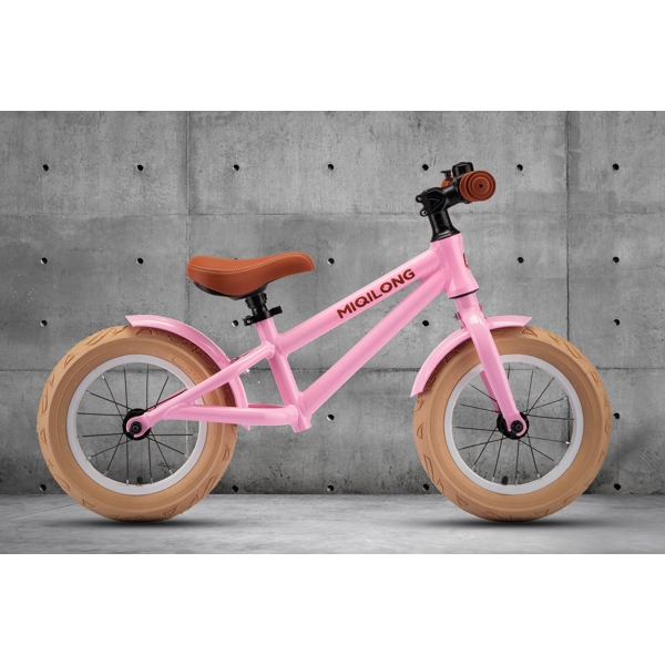 Children's Balance Bicycle Miqilong ZCY-RVA12-PINK, 12", Pink