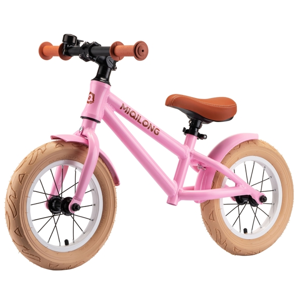 Children's Balance Bicycle Miqilong ZCY-RVA12-PINK, 12", Pink