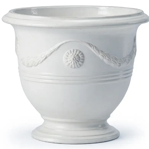 ყვავილის ქოთანი Domino ANDUZE 76/65 W, 85.3L, Flower Pot, White