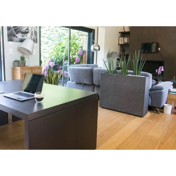 Flower Pot EDA Plastiques LOFT XL VOLCANIA, 63L, Grey
