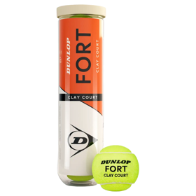Tennis Ball Dunlop 622DN601613 FORT CLAY COURT, 4Pcs, Green