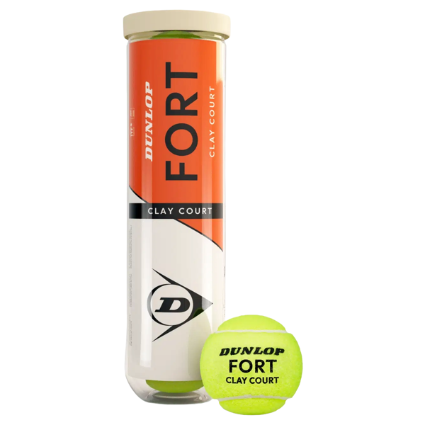 Tennis Ball Dunlop 622DN601613 FORT CLAY COURT, 4Pcs, Green