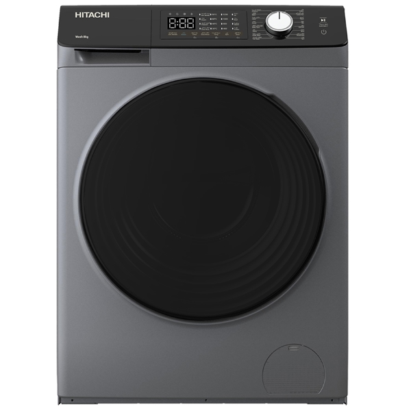 Washing Machine Hitachi BD-802HVOS, 8Kg, 1400Rpm, Silver