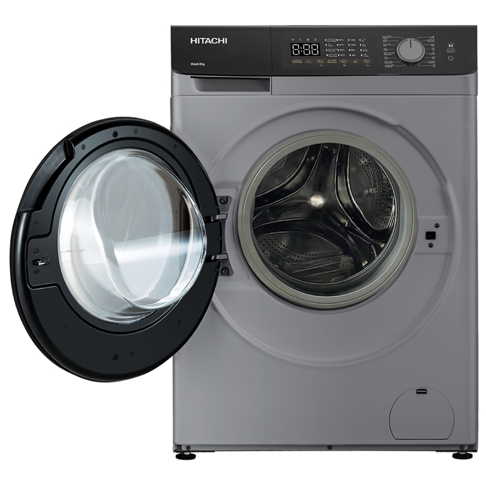 Washing Machine Hitachi BD-802HVOS, 8Kg, 1400Rpm, Silver