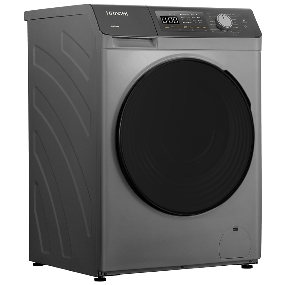 Washing Machine Hitachi BD-802HVOS, 8Kg, 1400Rpm, Silver