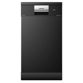 ჭურჭლის სარეცხი მანქანა Toshiba DW-10F4(B)-CIS, A, 44Dba, Dishwasher, Black