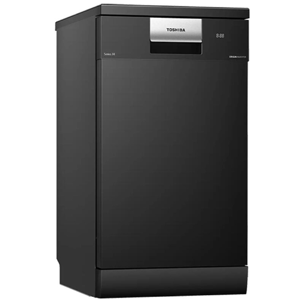 ჭურჭლის სარეცხი მანქანა Toshiba DW-10F4(B)-CIS, A, 44Dba, Dishwasher, Black