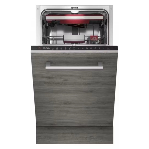 ჩასაშენებელი ჭურჭლის სარეცხი მანქანა Toshiba DW-10B3(B)-CIS, A, 44dB, Built-in Dishwasher, Silver