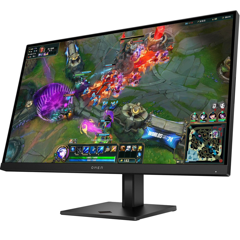 Monitor HP AW3V0AA OMEN, 27", QHD, IPS, USB, HDMI, DP, 3.5mm, Black