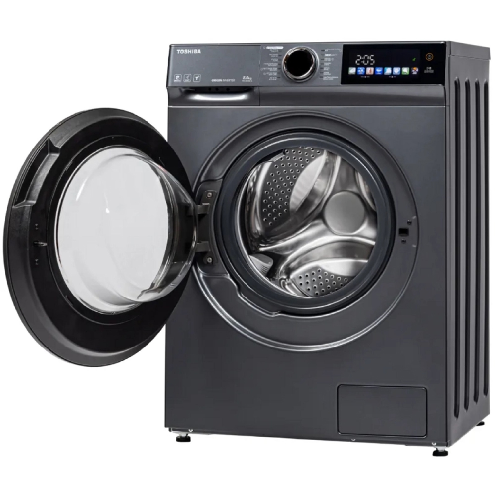 სარეცხი მანქანა Toshiba TW-BN90C4UZ(MK), 8Kg, 1400Rpm, A, 75dB, Washing Machine, Grey