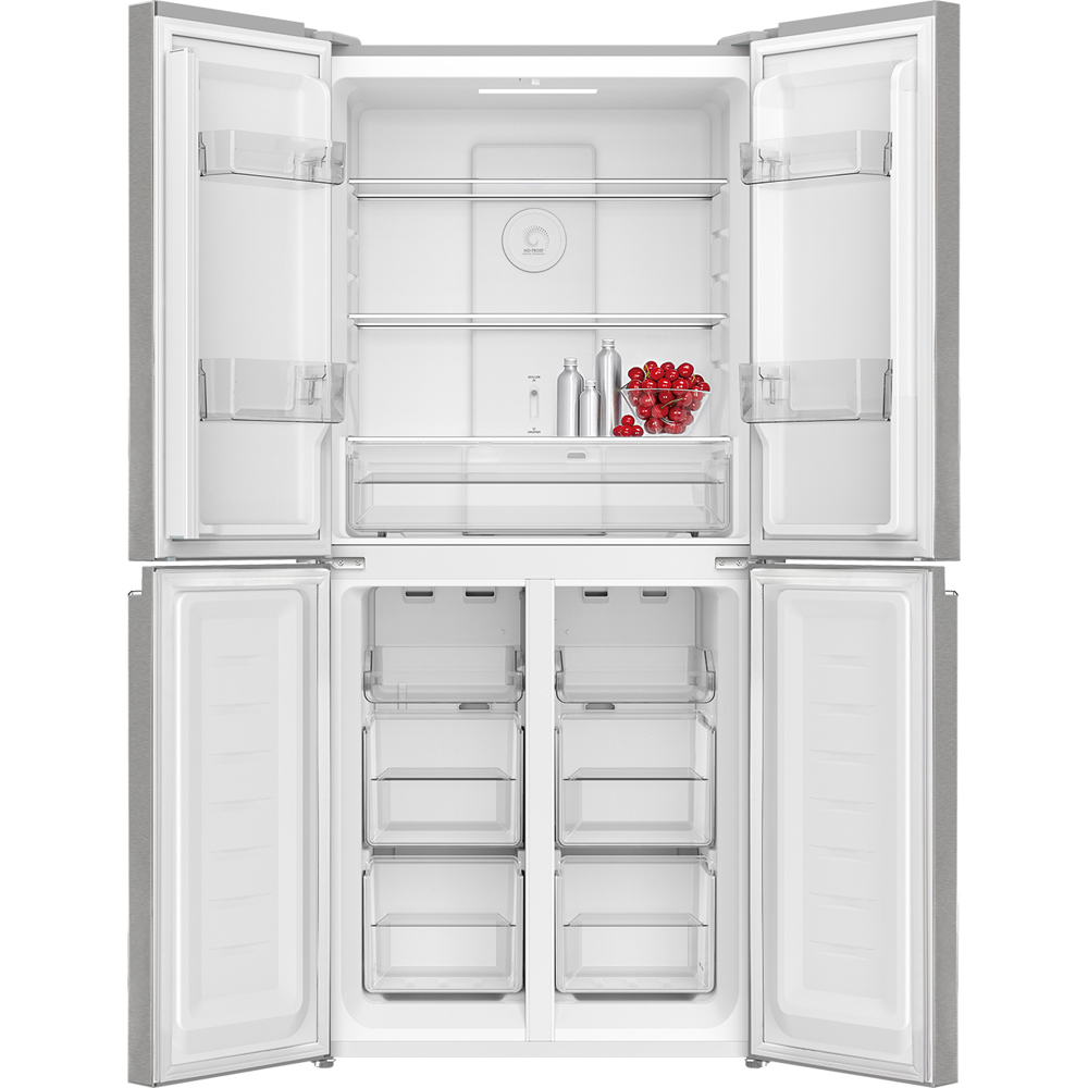 მაცივარი Tesla RM3400FHXE, 362L, E, 41Db, No Frost, Refrigerator, Inox