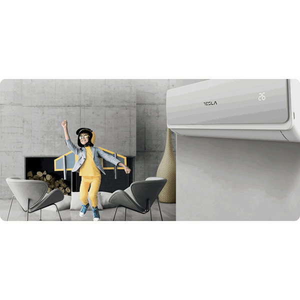 კონდიციონერი Tesla TA36FFLL-1232IA, 35-40m², inverter, Air Conditioner, White