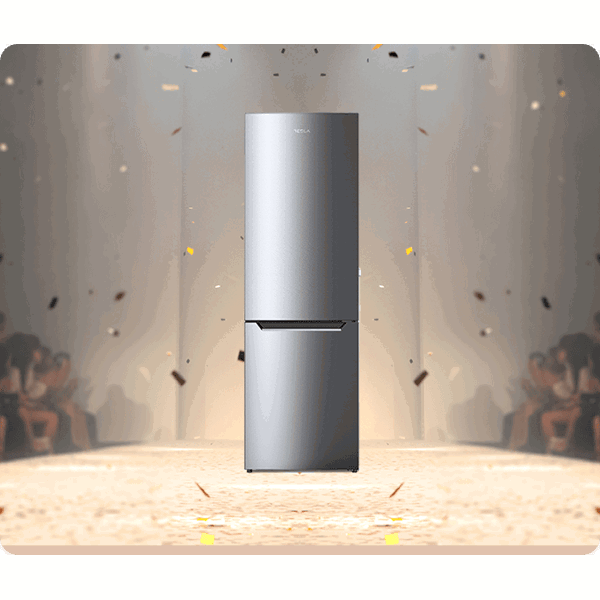 მაცივარი Tesla RC3200FHXE, 293L, E, 40Db, No Frost, Refrigerator, Dark Gray