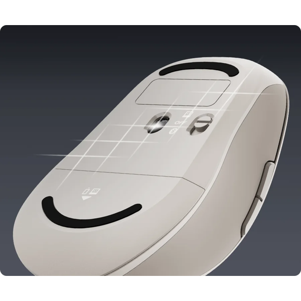 Mouse Xiaomi X57863 Dual-mode 2, Wireless, Bluetooth, 2.4GHz, White