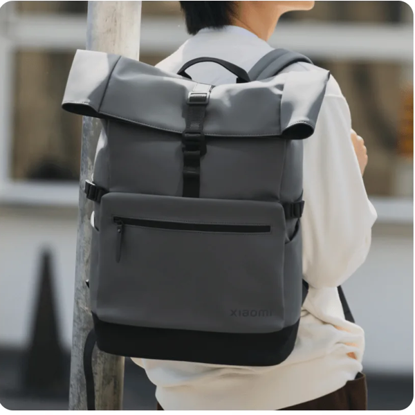 Backpack Xiaomi X58457 Roll Top Casual GL, 15.6", Grey
