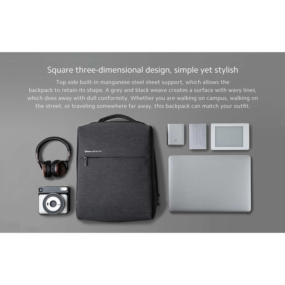 Backpack Xiaomi X26399 City 2, 15.6", Dark Gray
