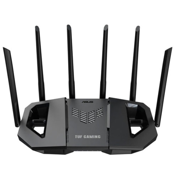 როუტერი Asus TUF 90IG0920-MO9C00 BE6500, 688Mbps, Gaming Dual Band MU-MIMO WiFi 7 Router With AiMesh, Black