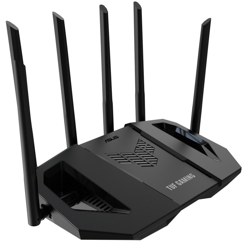 Gaming Dual Band MU-MIMO WiFi 7 Router With AiMesh Asus TUF 90IG0920-MO9C00 BE6500, 688Mbps, Black