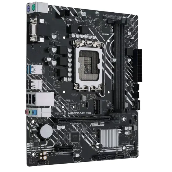 დედა დაფა Asus 90MB1H70-M0EAY0 PRIME H610M-F D4 R2.0, LGA1700, DDR4 DIMM, 64GB