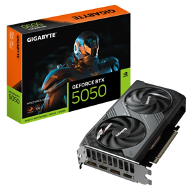 ვიდეო დაფა Gigabyte GV-N5050WF2OC-8GD WINDFORCE OC, GeForce RTX5050, 8GB, 128Bit, DP, HDMI, Black