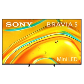 TV Sony K-65XR50 Bravia 5 Mini LED, 65", 4K UHD, HDMI, USB, LAN, BT, WIFI, Black