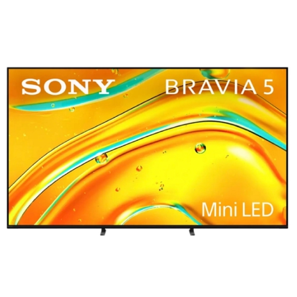 TV Sony K-65XR50 Bravia 5 Mini LED, 65", 4K UHD, HDMI, USB, LAN, BT, WIFI, Black