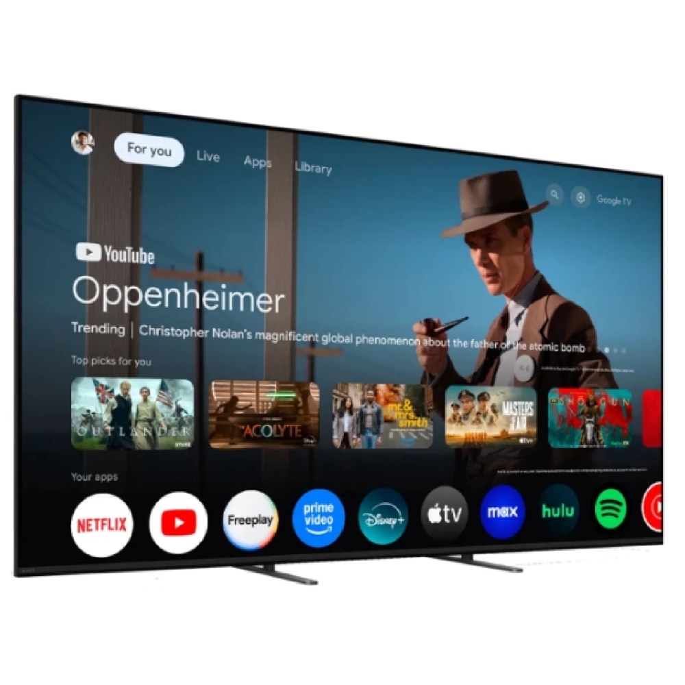 TV Sony K-65XR50 Bravia 5 Mini LED, 65", 4K UHD, HDMI, USB, LAN, BT, WIFI, Black