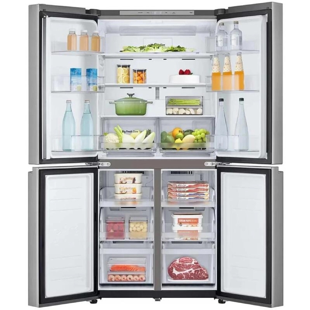 Refrigerator LG GR-B22FFLZB.APYQMER, 530L, A+, No Frost, Silver