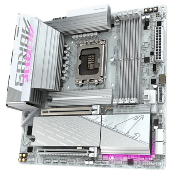 დედა დაფა Gigabyte 9MB86MLI6-00-G10 B860M AORUS ELITE WIFI6E ICE 1.0, LGA1851, DDR5 DIMM, 256GB